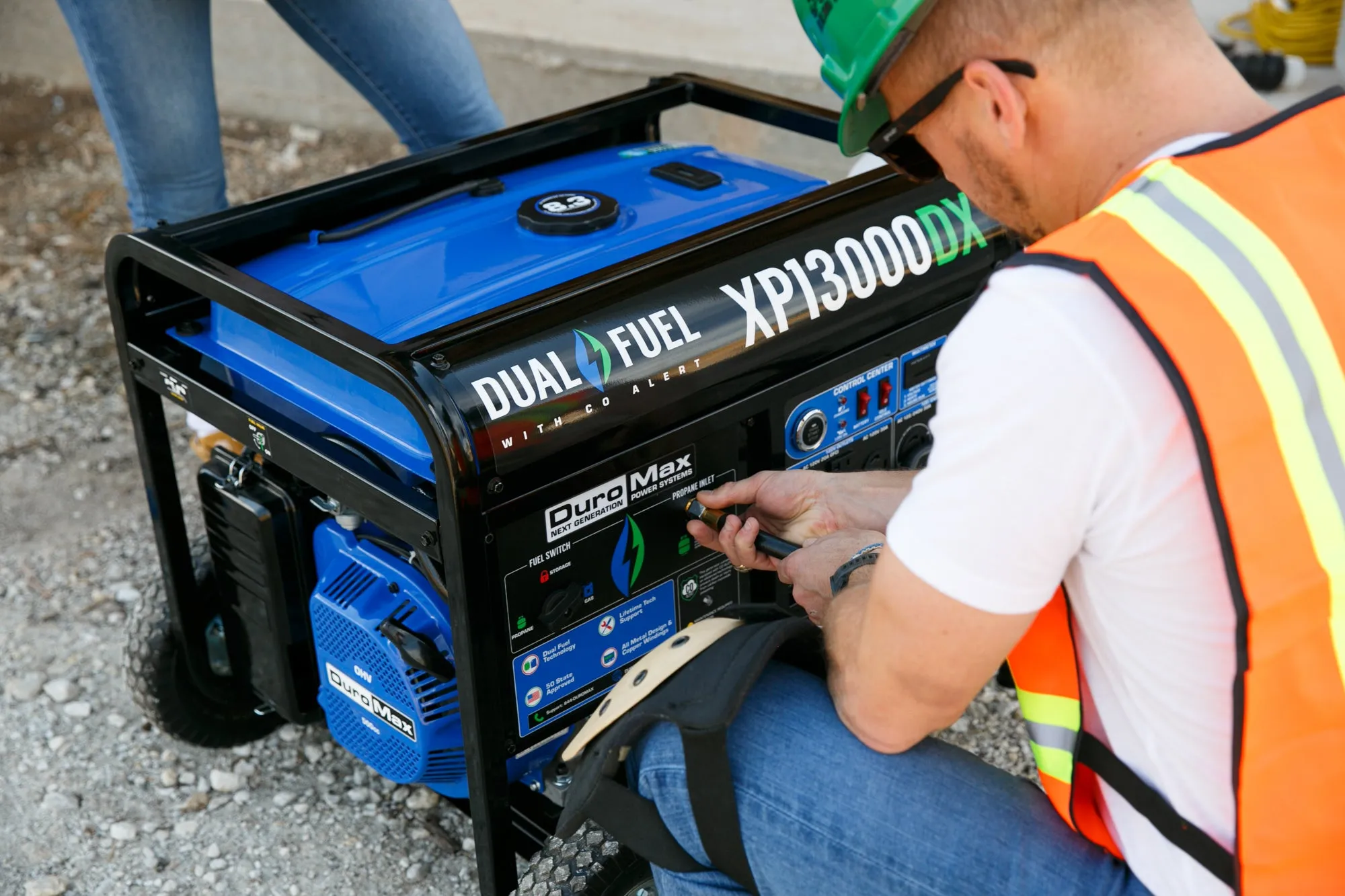 13,000 Watt Dual Fuel Portable Generator w/ CO Alert