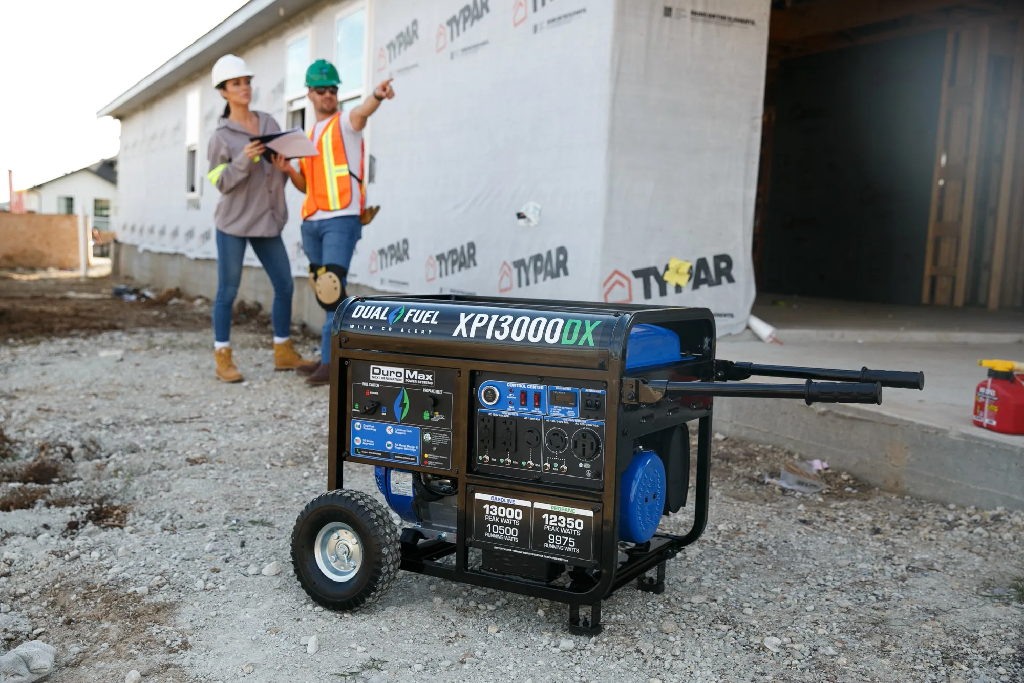 13,000 Watt Dual Fuel Portable Generator w/ CO Alert