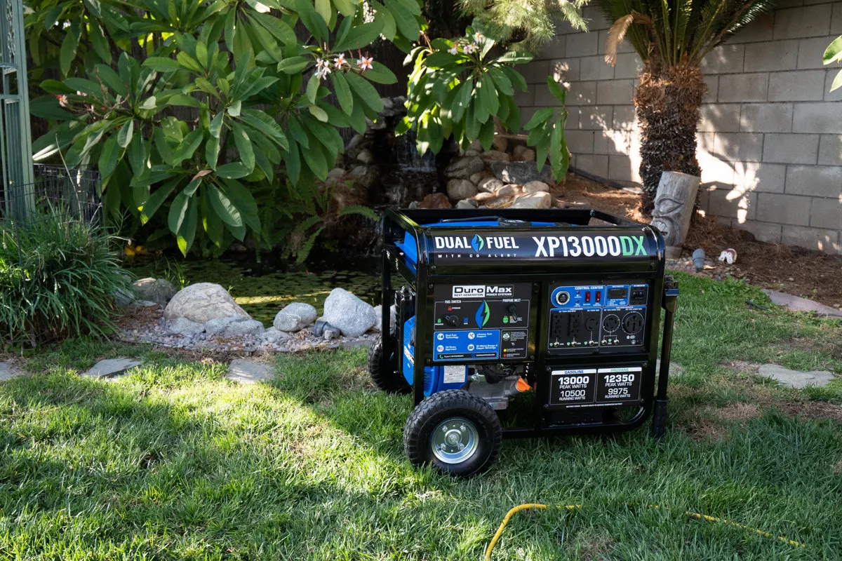 13,000 Watt Dual Fuel Portable Generator w/ CO Alert