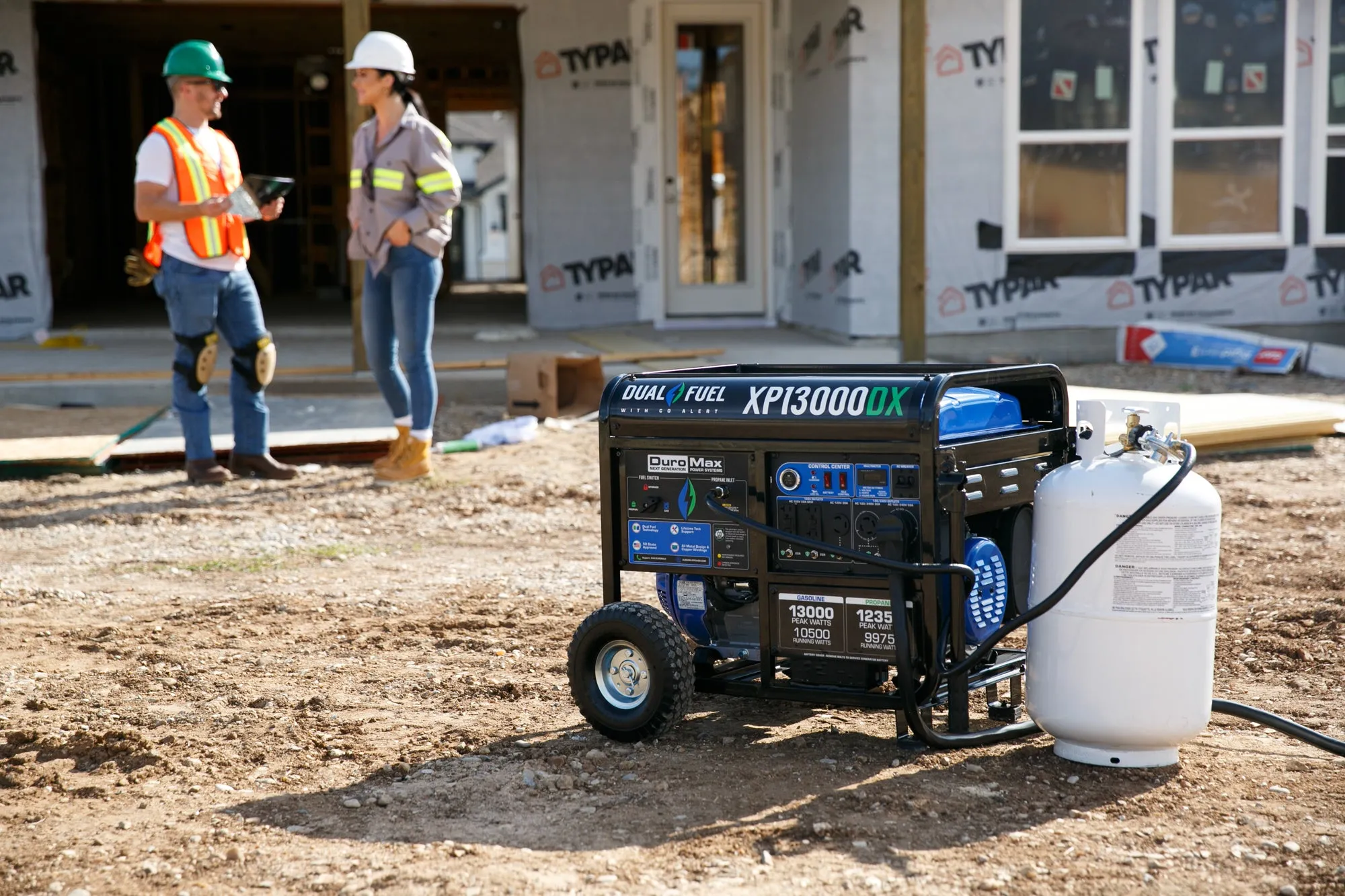 13,000 Watt Dual Fuel Portable Generator w/ CO Alert