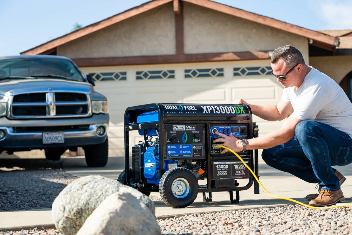 13,000 Watt Dual Fuel Portable Generator w/ CO Alert