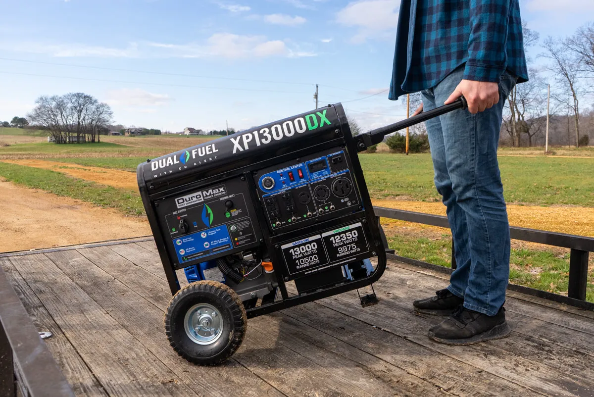 13,000 Watt Dual Fuel Portable Generator w/ CO Alert