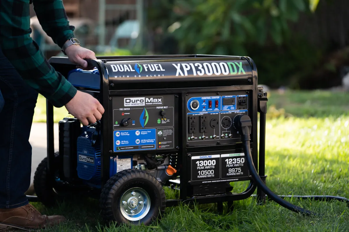 13,000 Watt Dual Fuel Portable Generator w/ CO Alert