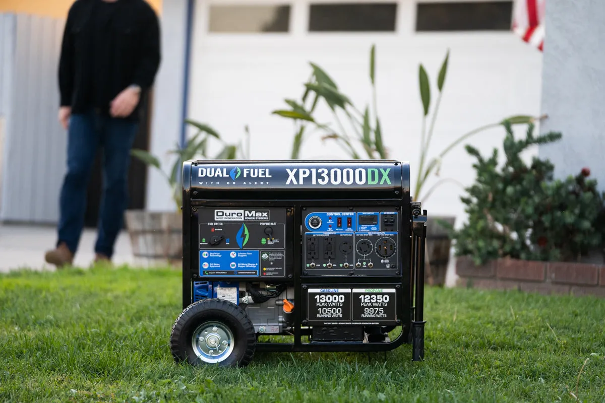 13,000 Watt Dual Fuel Portable Generator w/ CO Alert