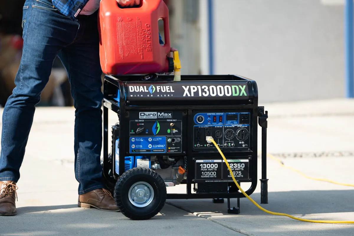 13,000 Watt Dual Fuel Portable Generator w/ CO Alert