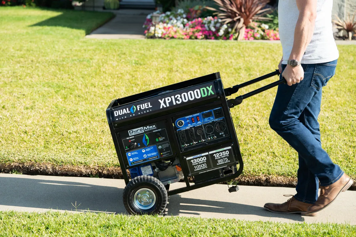 13,000 Watt Dual Fuel Portable Generator w/ CO Alert