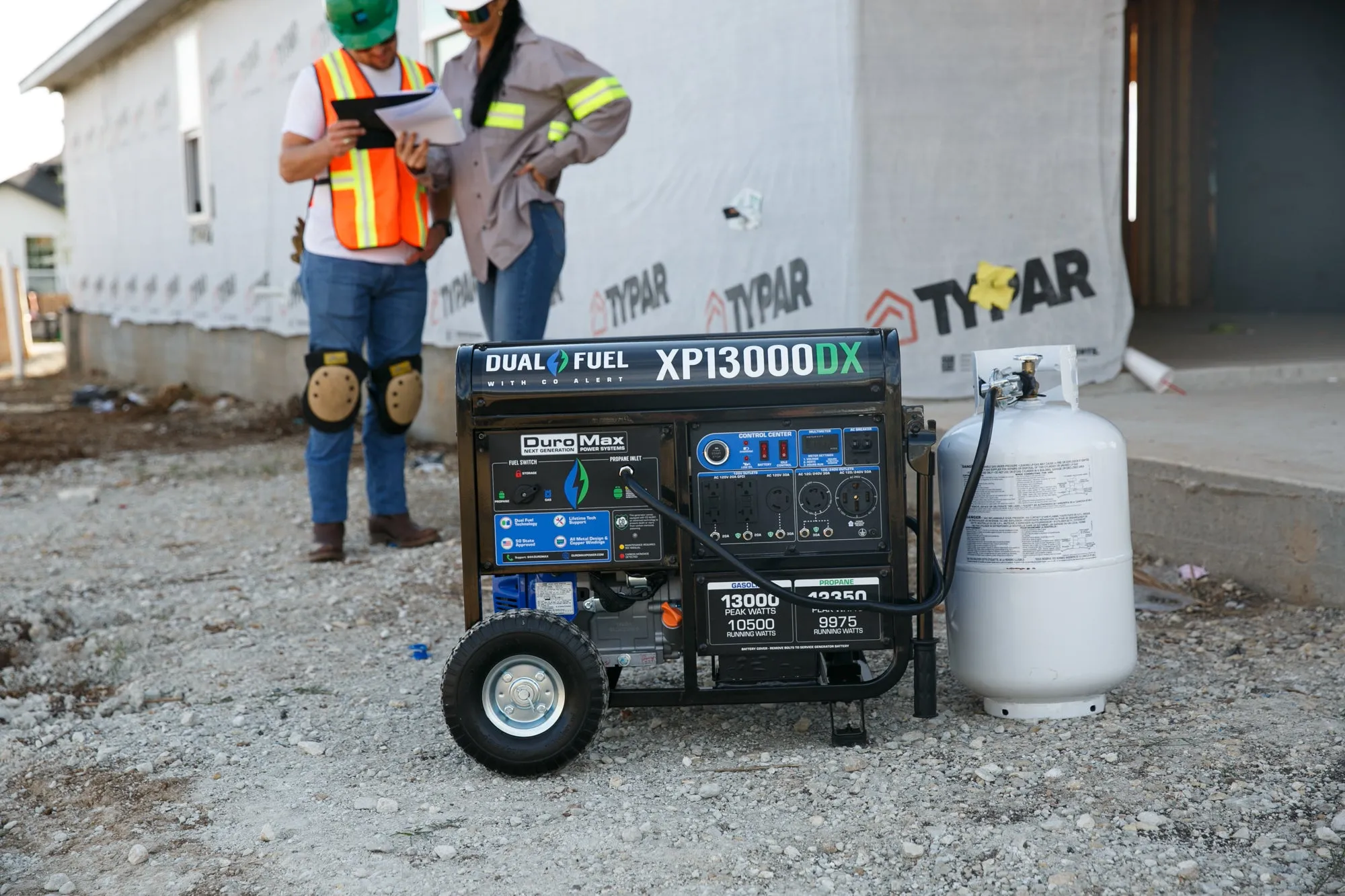 13,000 Watt Dual Fuel Portable Generator w/ CO Alert