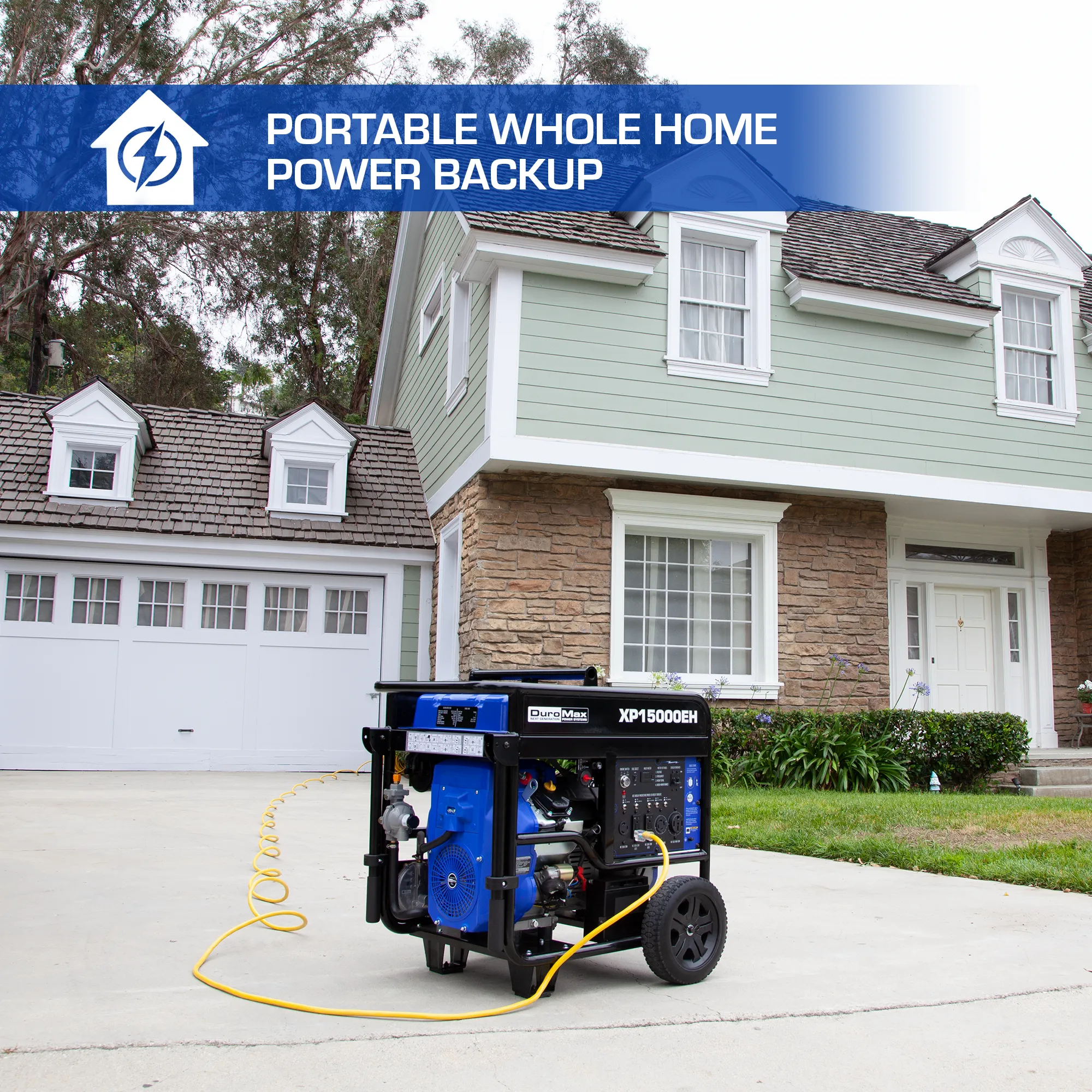 15,000 Watt Dual Fuel Portable Generator