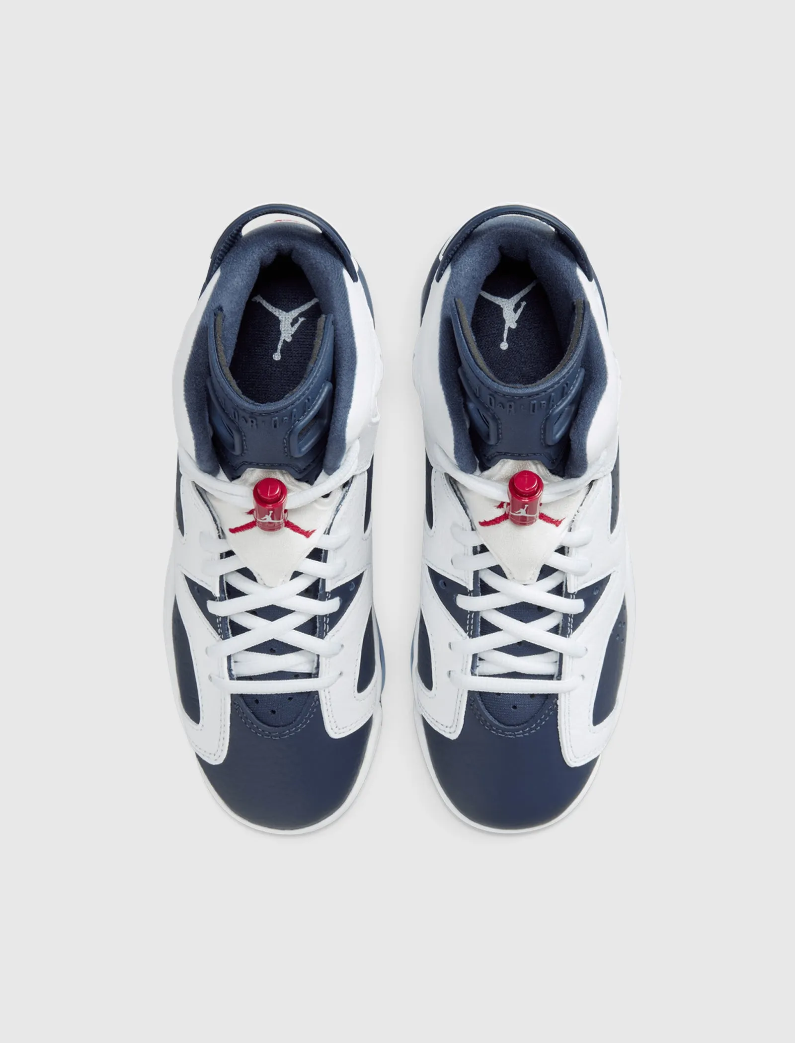 AIR JORDAN 6 RETRO "WHITE/VARSITY RED/MIDNIGHT NAVY" GS