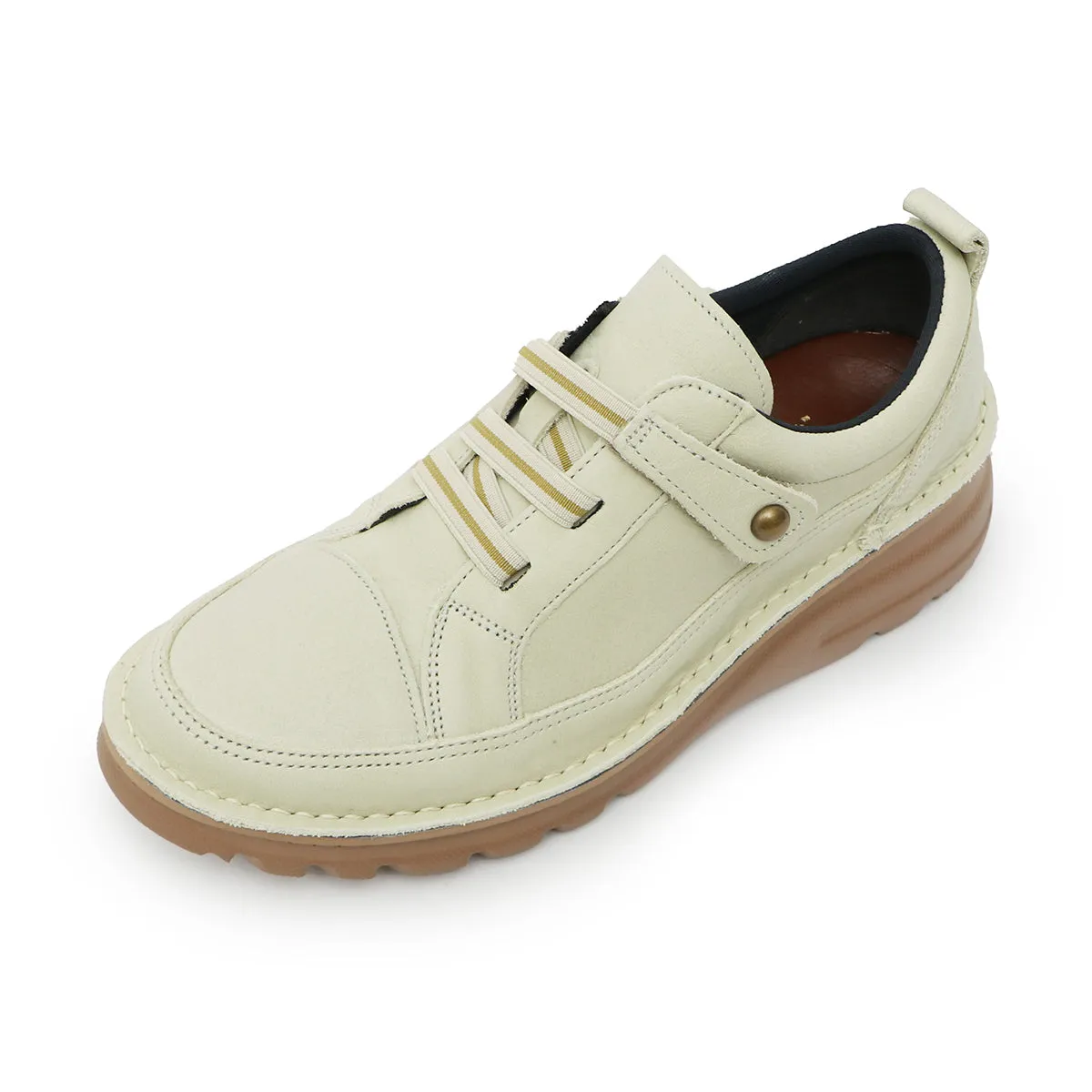 Aito Ivory Grey Ultra Light Wide Fit Sneakers