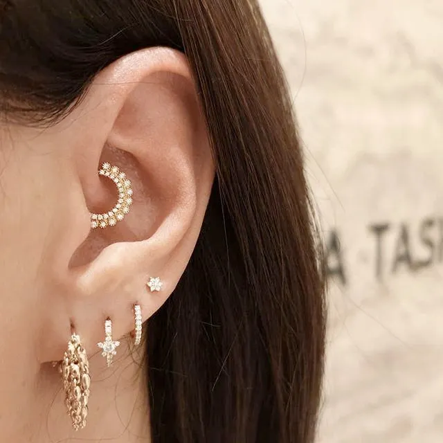 Apsara Diamond Clicker by Maria Tash in Rose Gold