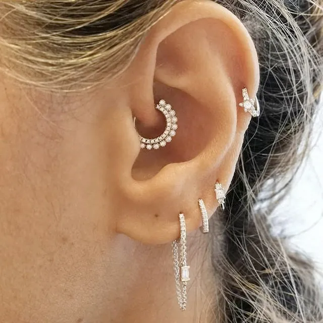 Apsara Diamond Clicker by Maria Tash in Rose Gold