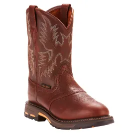 Ariat Men's WorkHog Dark Copper Roper Toe Work Boots 10001187