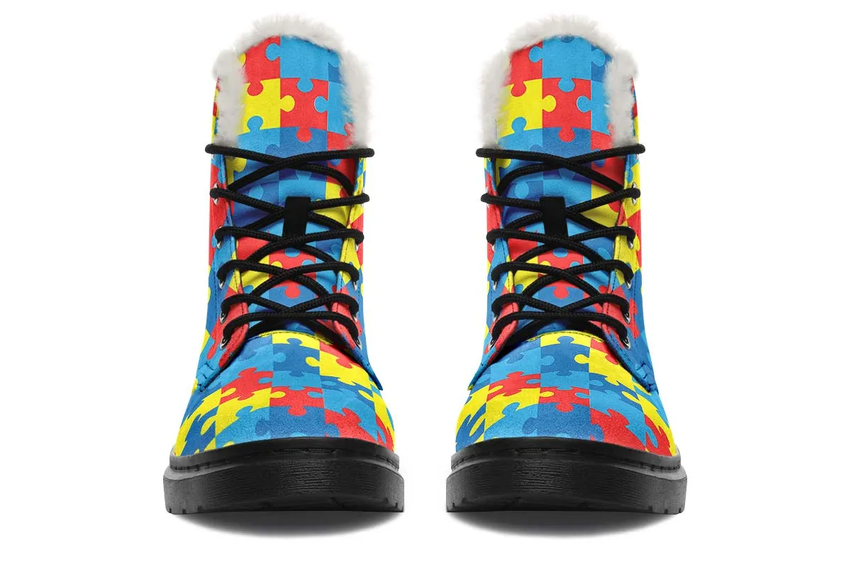 Autism Awareness Winter Boots