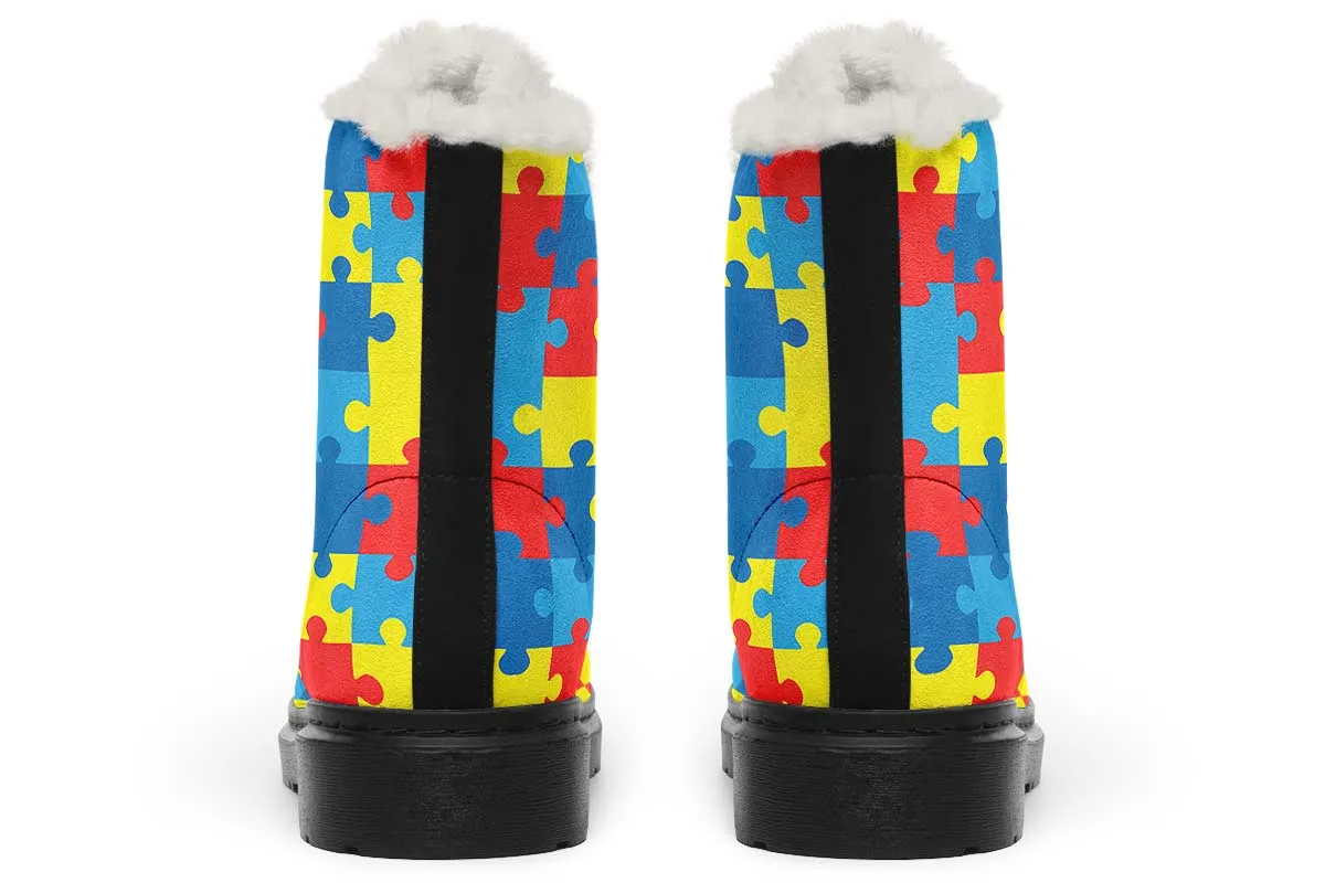 Autism Awareness Winter Boots