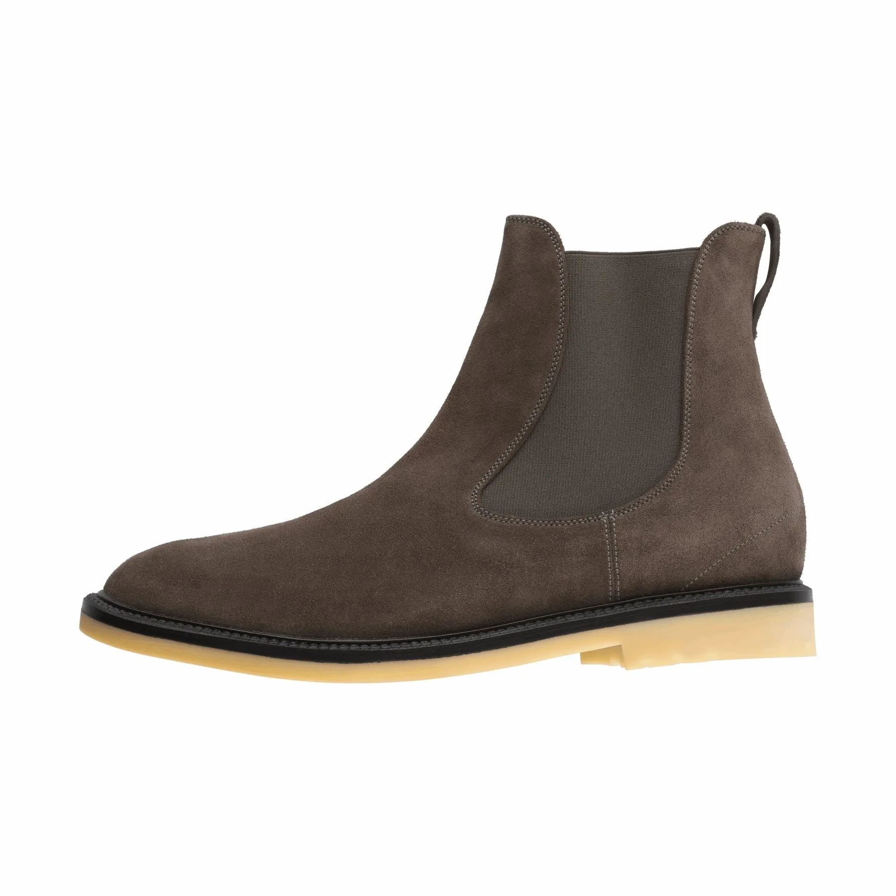 Beatle Walk Suede Chelsea Boots in Taupe