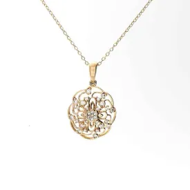 Bellagio Collection Circular Diamond Accent Pendant