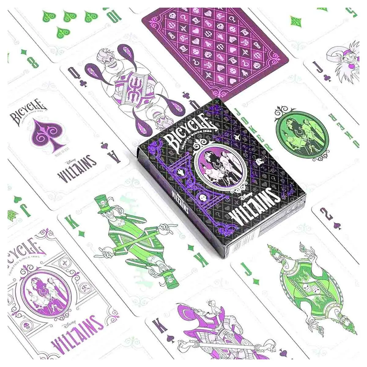 Bicycle Disney Villains Playing Cards (styles vary)