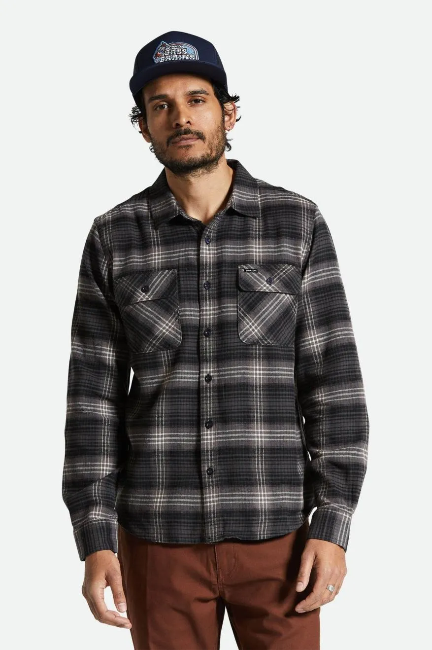 Bowery Lightweight Ultra Soft L/S Flannel - Charcoal/Black