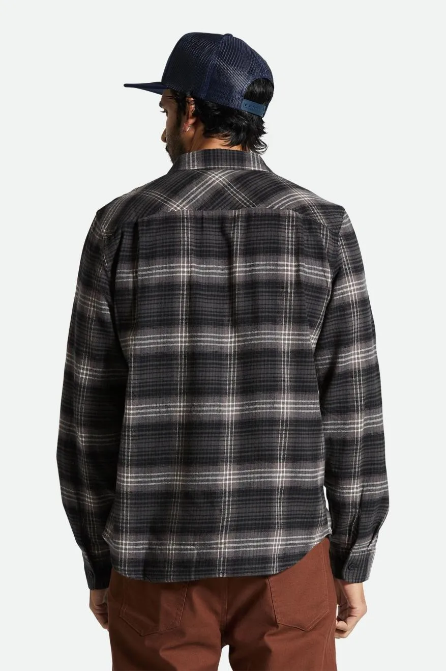 Bowery Lightweight Ultra Soft L/S Flannel - Charcoal/Black