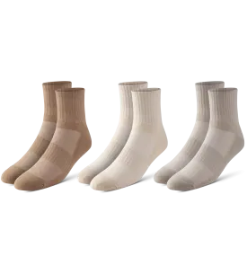 BOWO CUSHION ANKLE 3 PACK - NEUTRALS