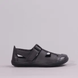 Boys School Sandal  in Black Sizes  28 -33 - 7816