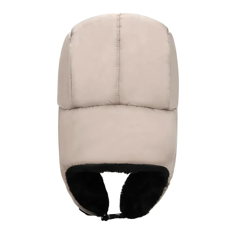 BravemanÂ Unisex Trapper Eskimo Fur-Lined Winter Hunting Hat with Ear Flaps and Removable Mask