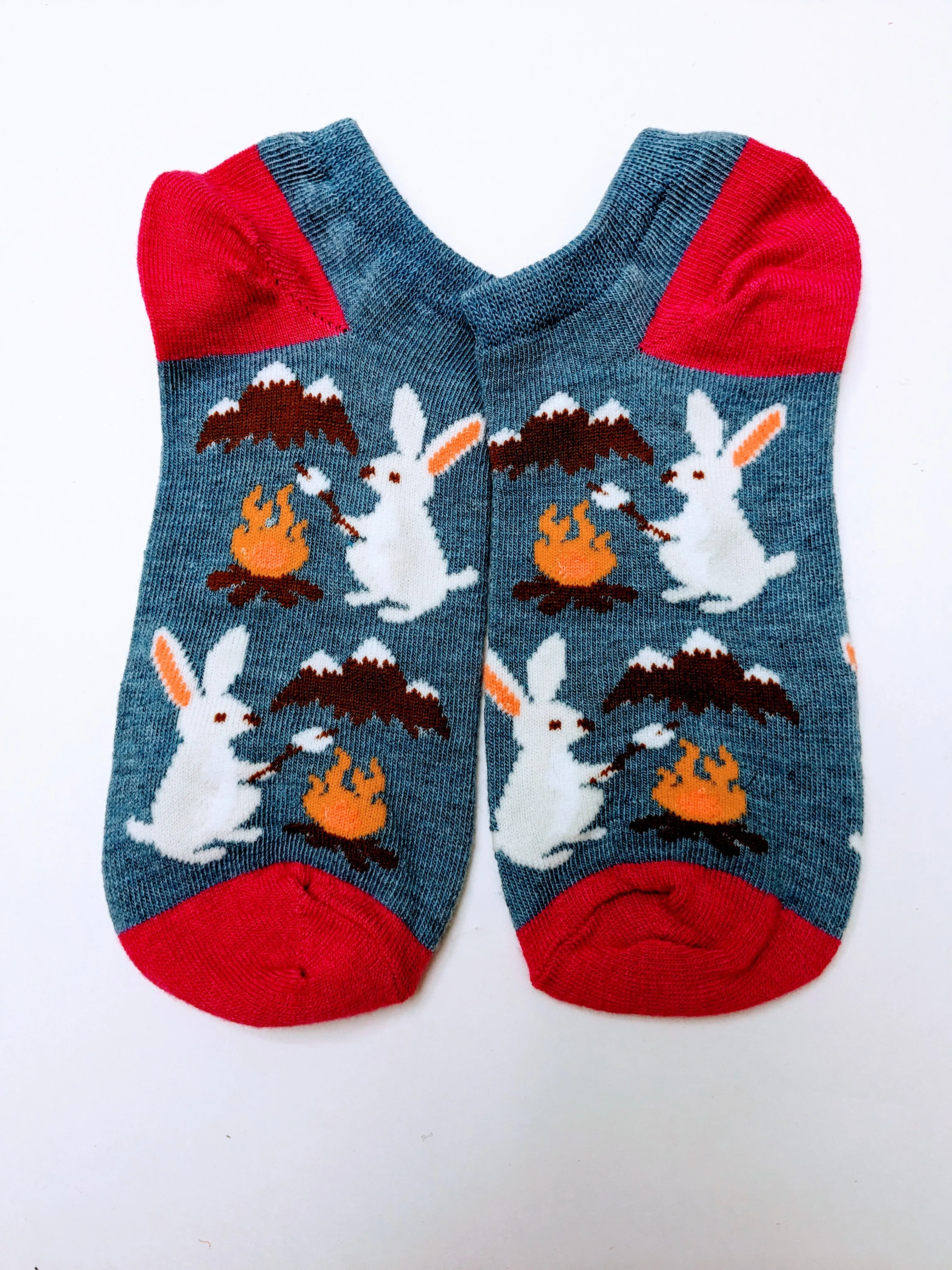 Bunny Rabbit Fire Ankle Socks