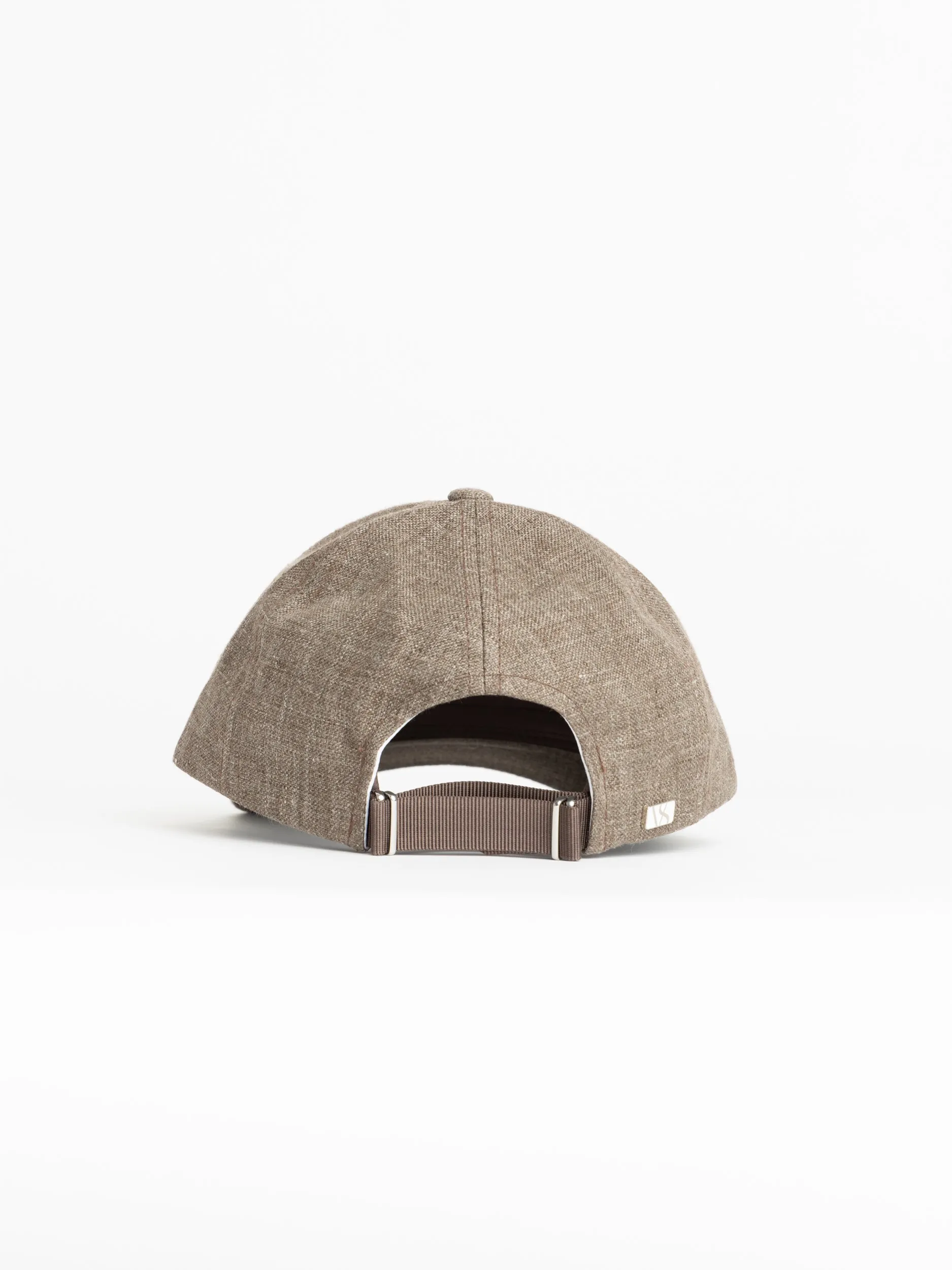 Cedar Brown Linen Ball Cap