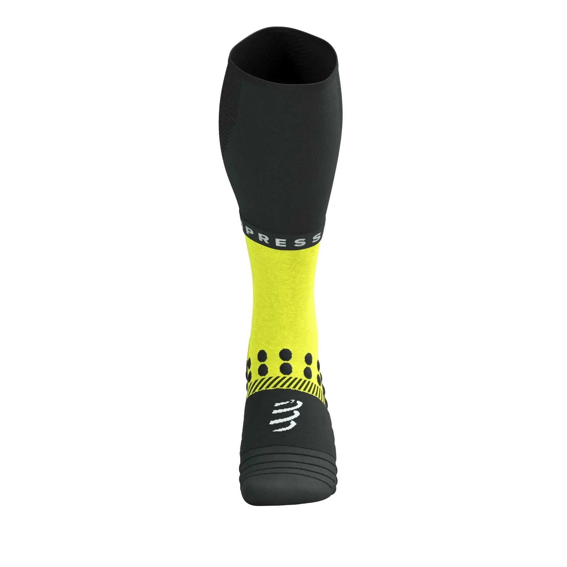 Compressport | Full Socks Winter Run | Black / Safe Yellow