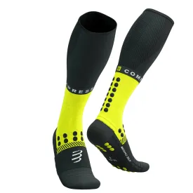 Compressport | Full Socks Winter Run | Black / Safe Yellow