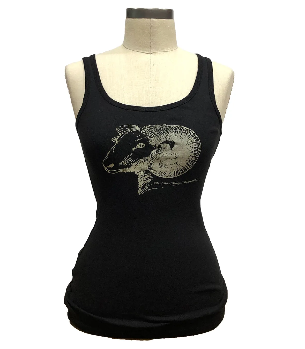 Cotton Tank Top with Ram