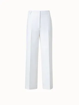 Cotton Twill Cropped Pants