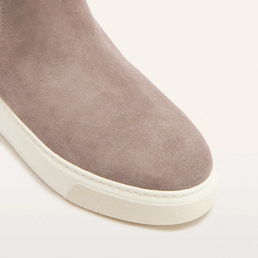 Crawford Dark Taupe Suede