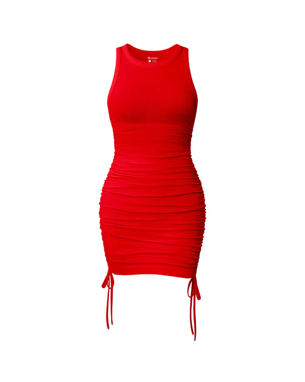 Crew Neck Sleeveless Bodycon Dress