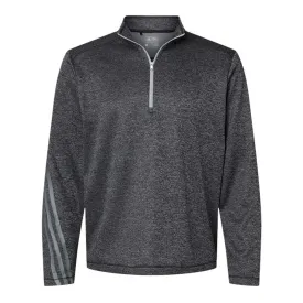 Customized Adidas Brushed Terry Heathered Quarter-Zip Pullover - Men's - Various Colors