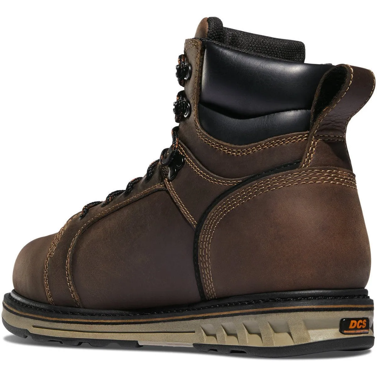 Danner Men's Steel Yard 6" ST Slip Resistant Work Boot -Brown- 12537