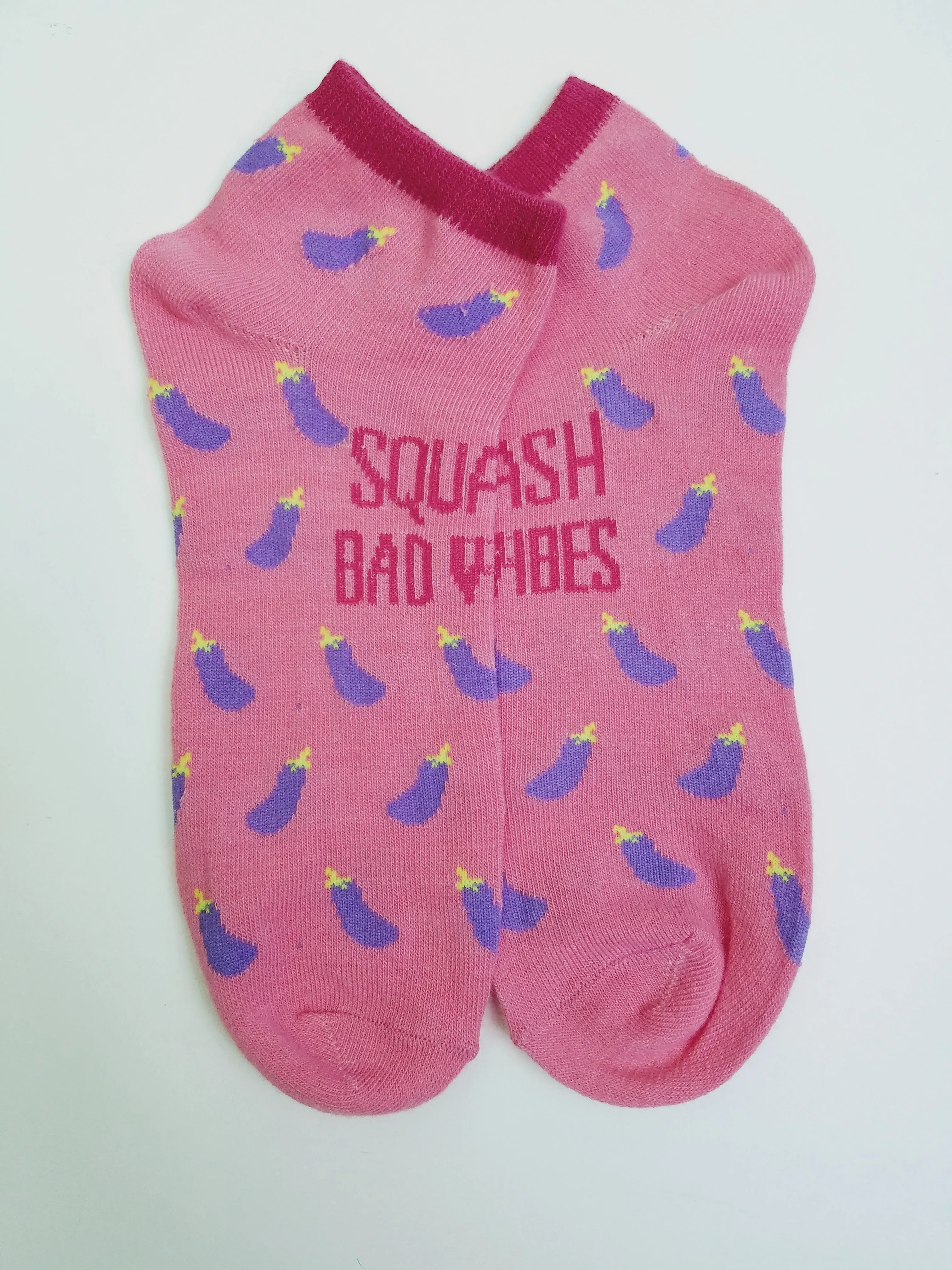 Eggplant Squash Ankle Socks