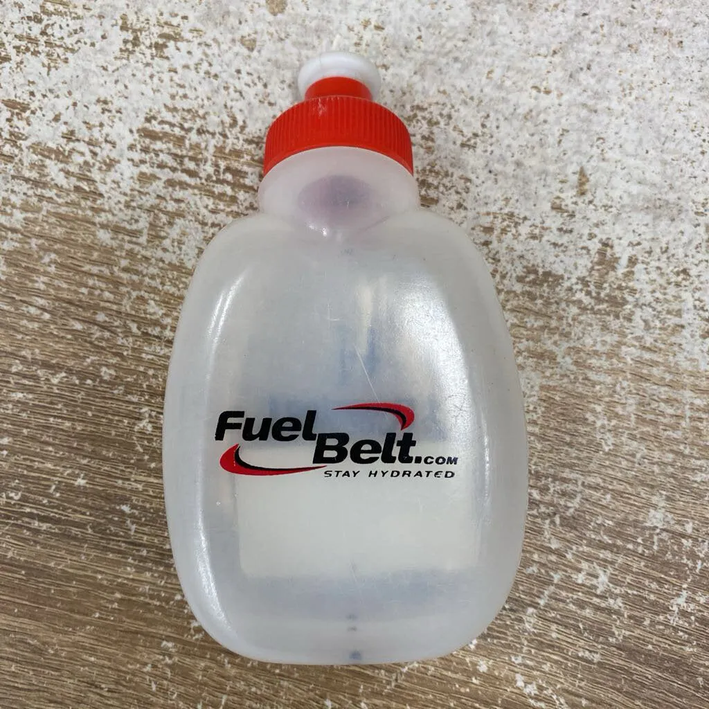 Fuel Belt - Running Room Water Bottle: Clear/Red--6oz