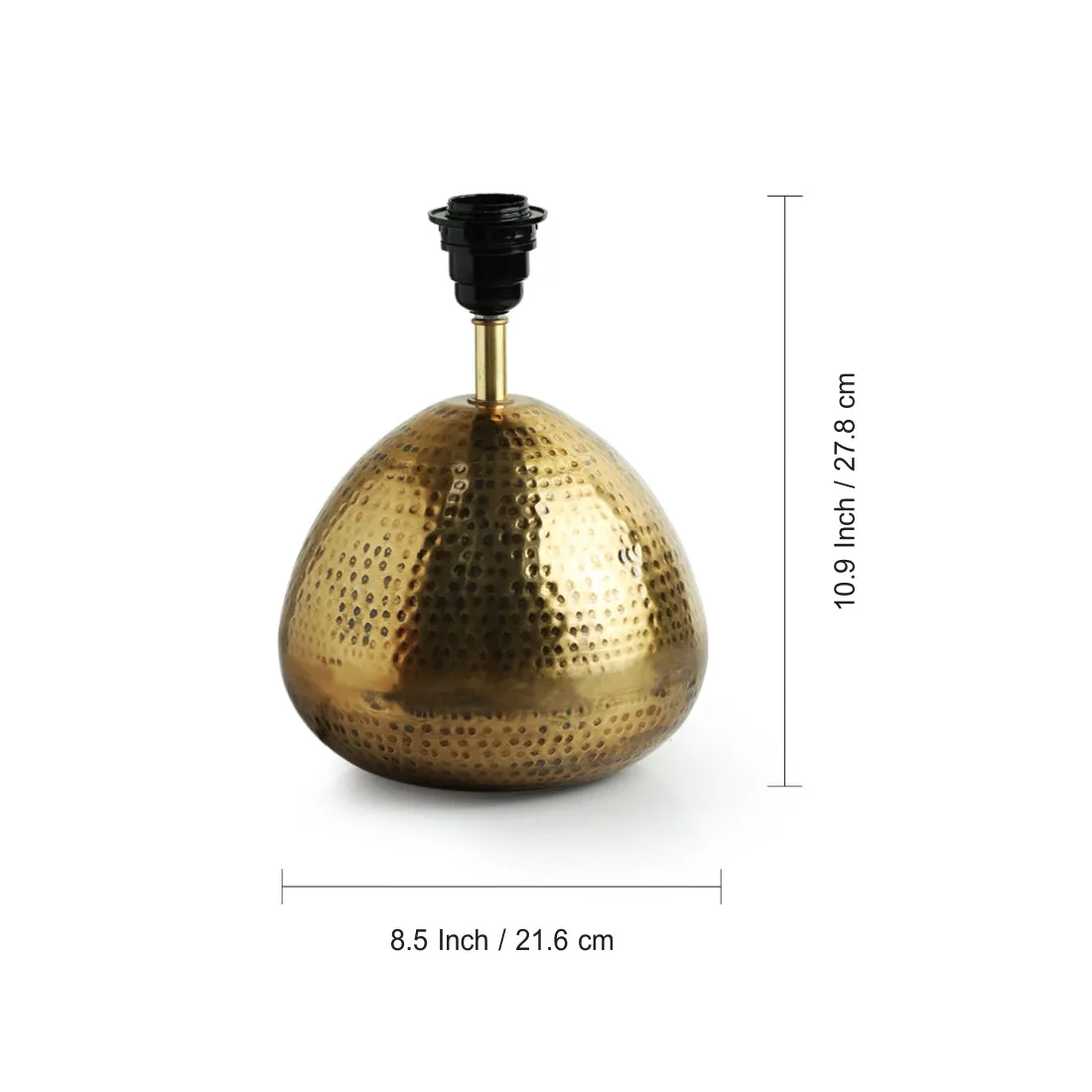 'Golden Droplet' Decorative Table Lamp (17.0 Inches, Iron)