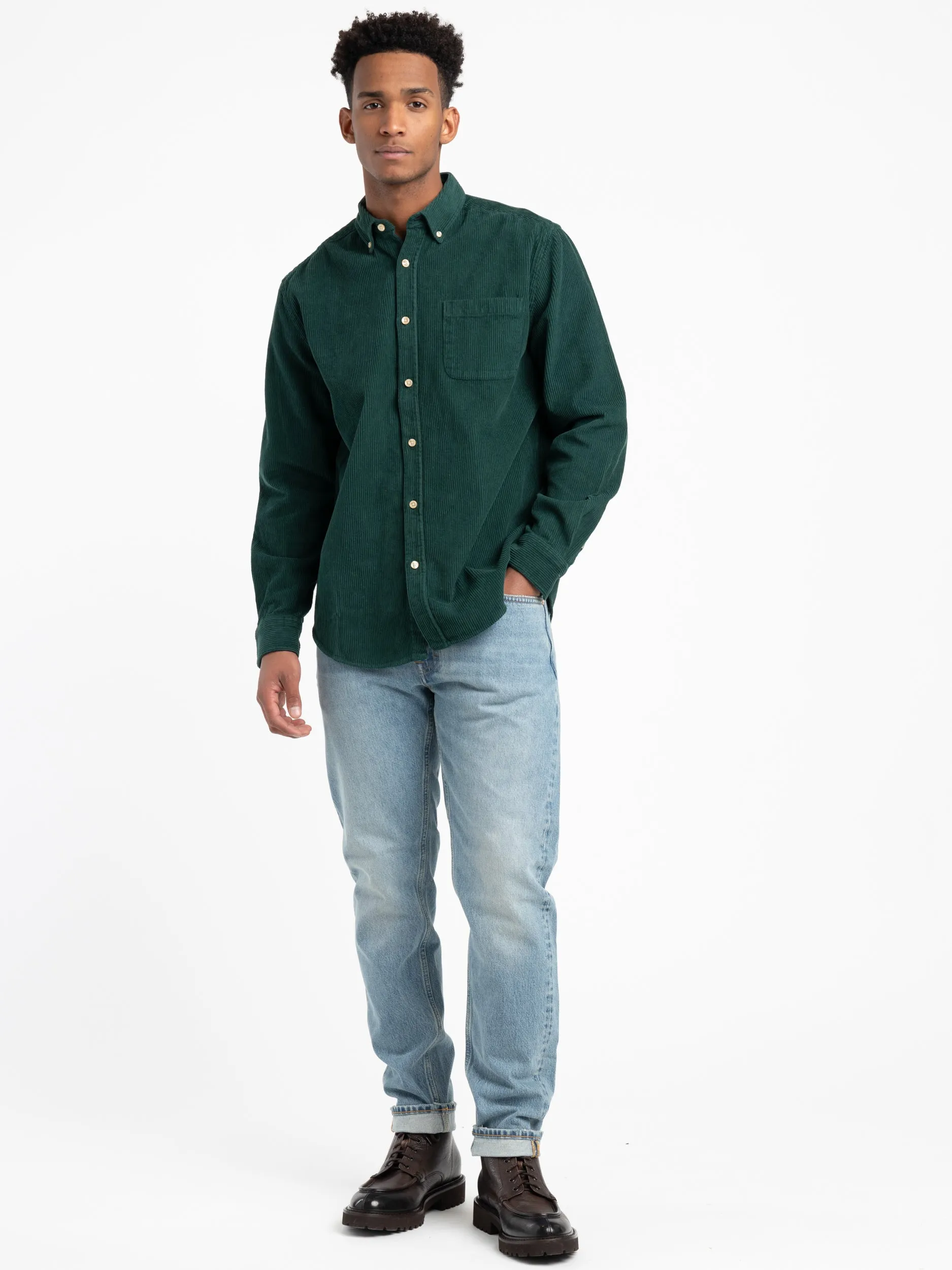 Green Lobo Corduroy Shirt