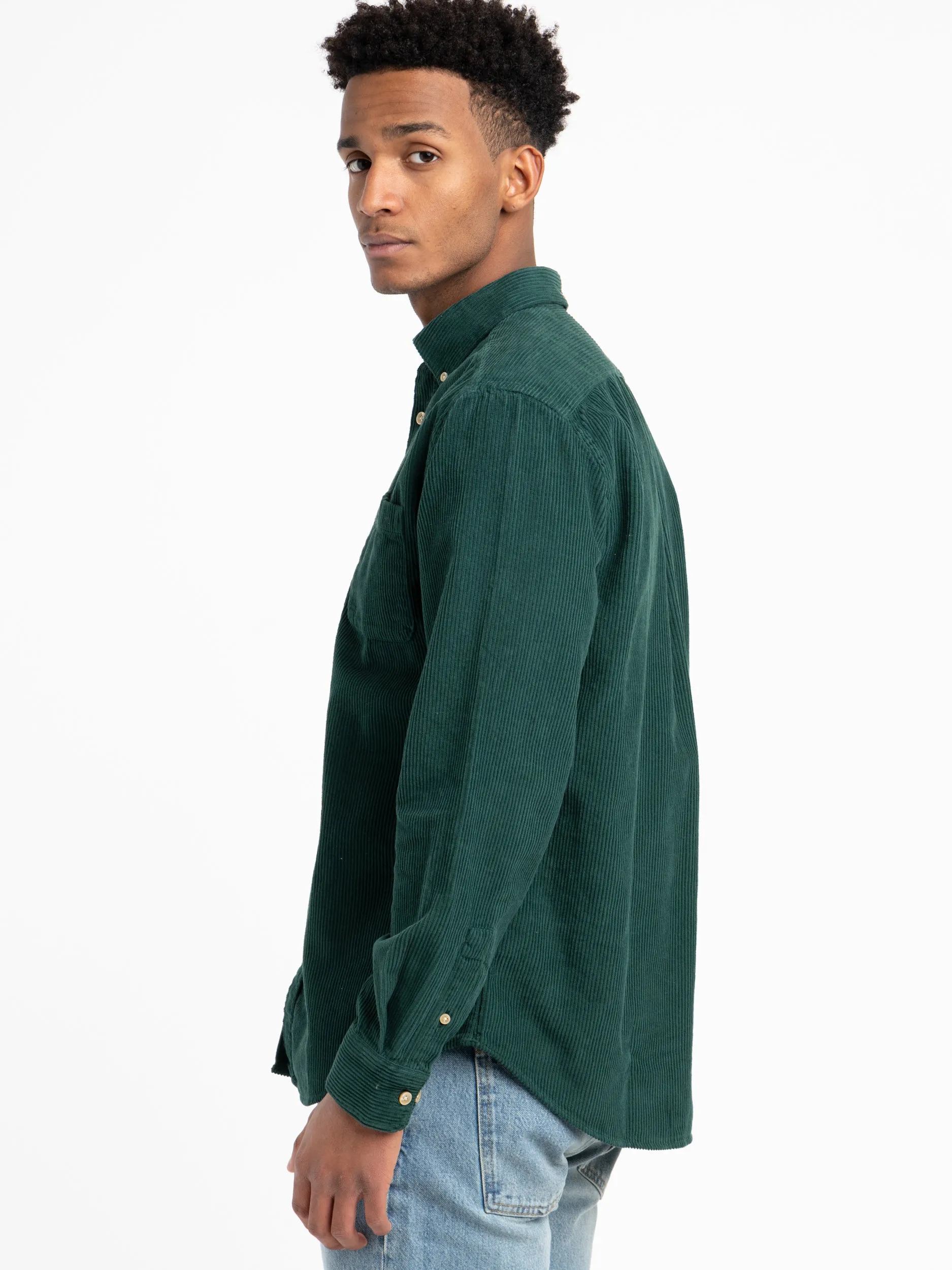 Green Lobo Corduroy Shirt