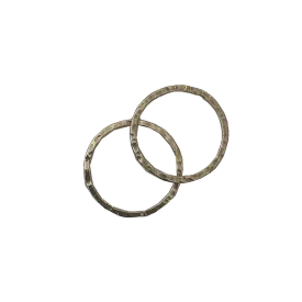 Hammer Finish Stacking Rings