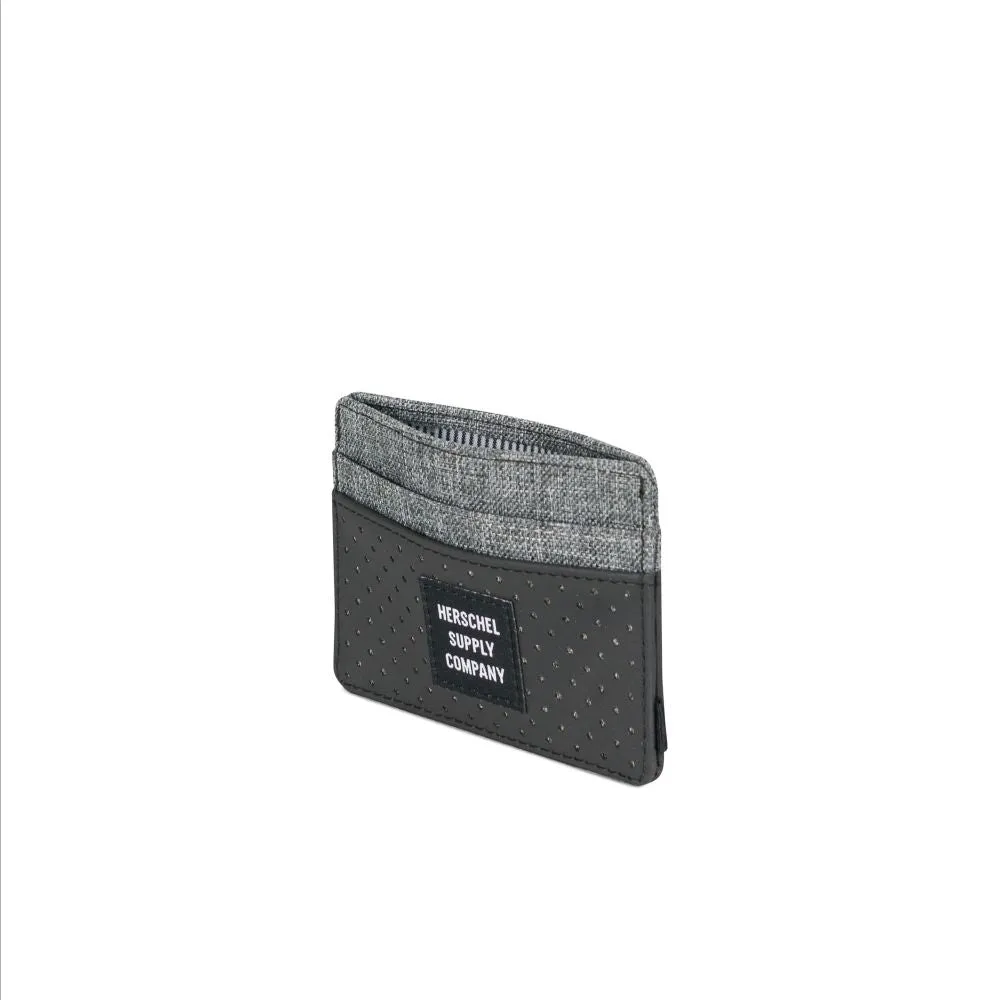 Herschel Aspect Collection Charlie Wallet - Black/ Raven Crosshatch