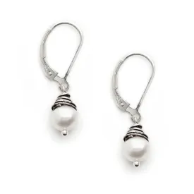 J & I Wrapped Pearl Earrings