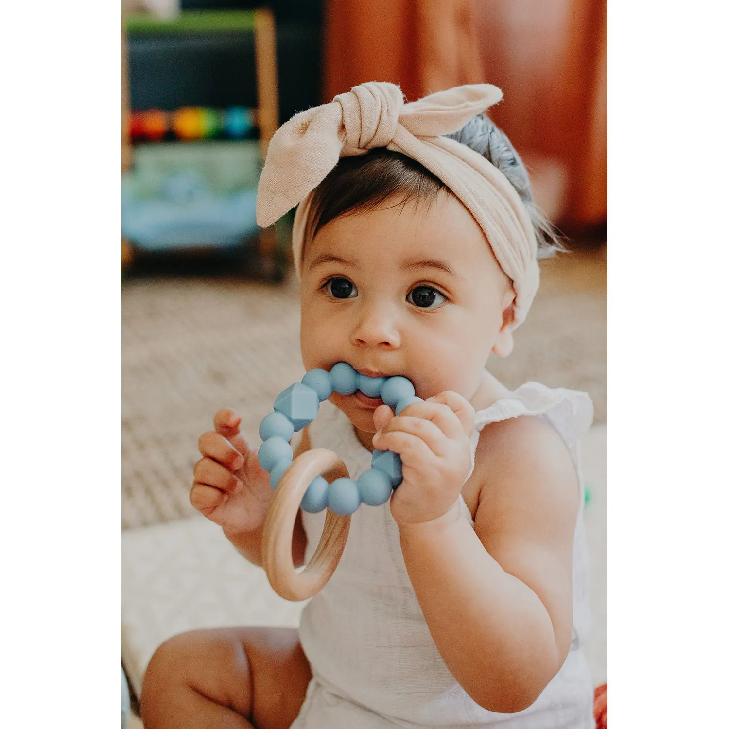 Jellystone Designs Moon Teether - Sage