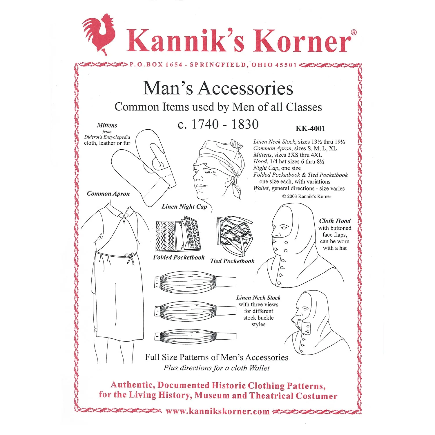 Kannik's Korner Men's Accessories Pattern