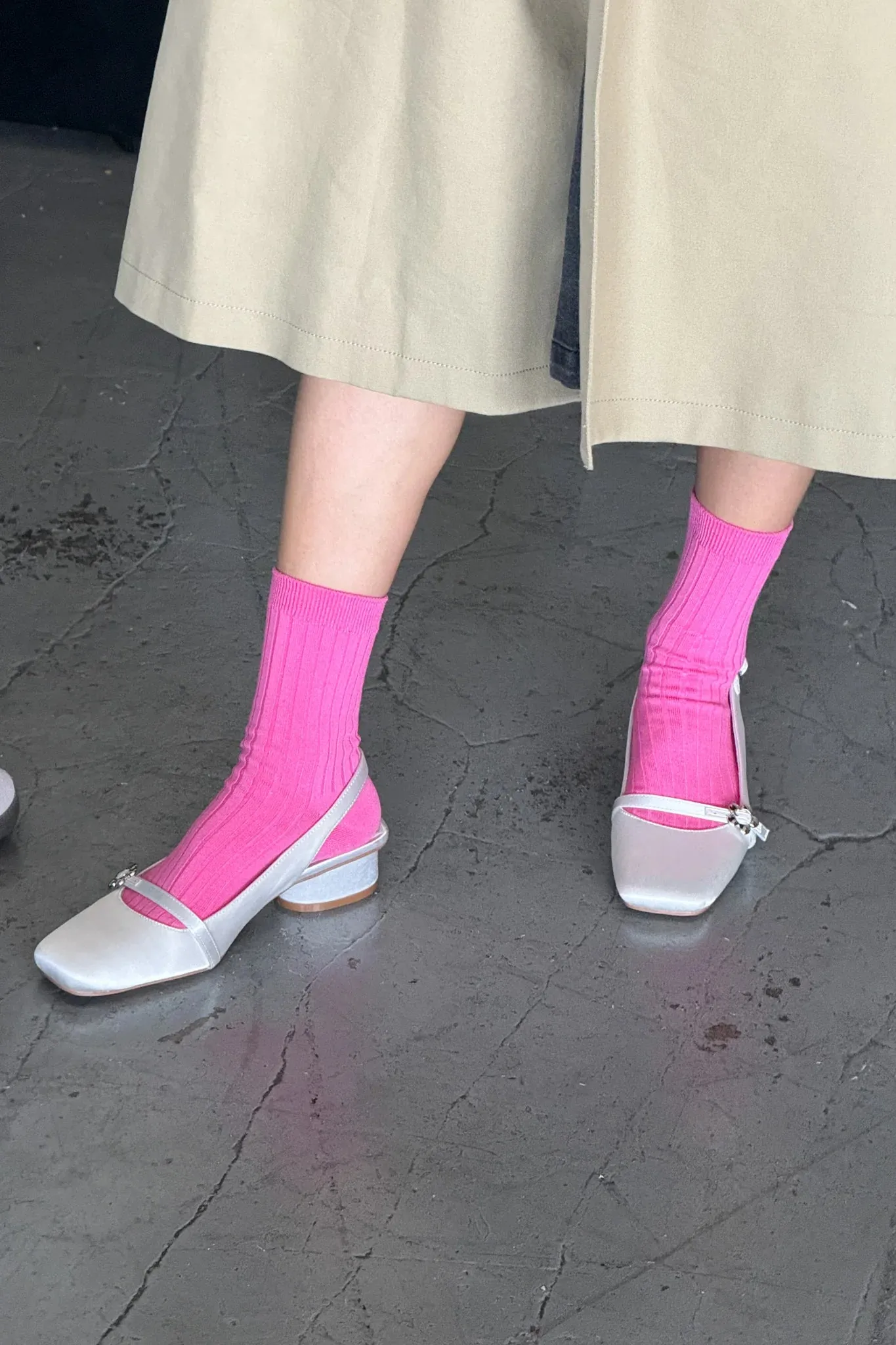 Le Bon Shoppe - Her Socks | Bright Pink