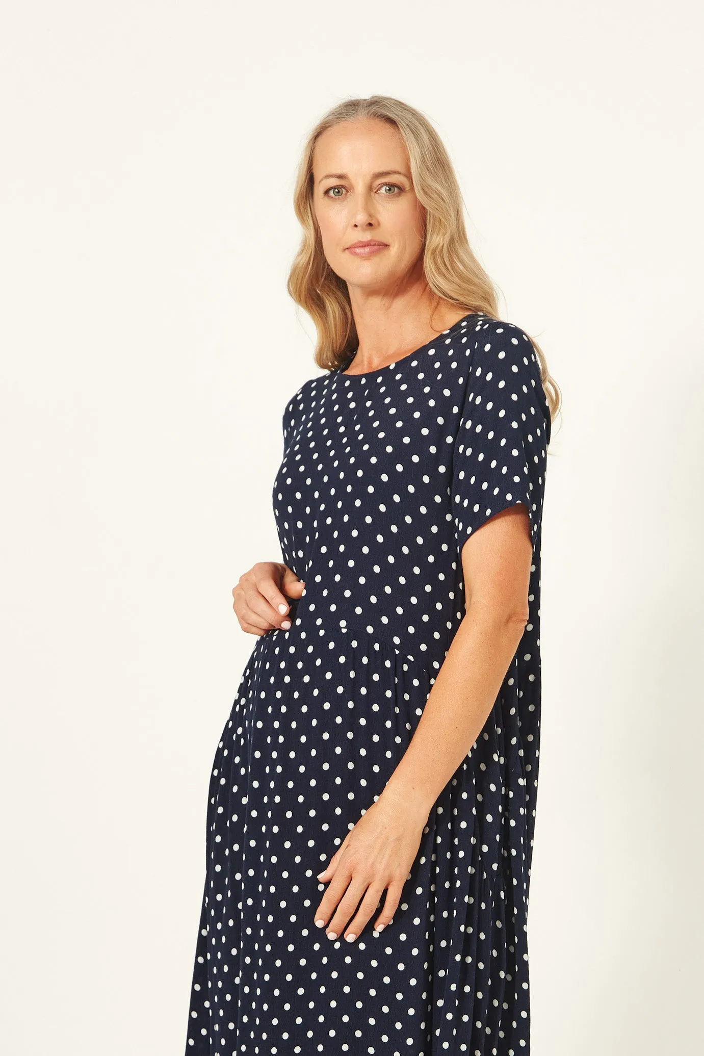 Lemon Tree Design Ltd - Monroe Dress - Navy Stripe