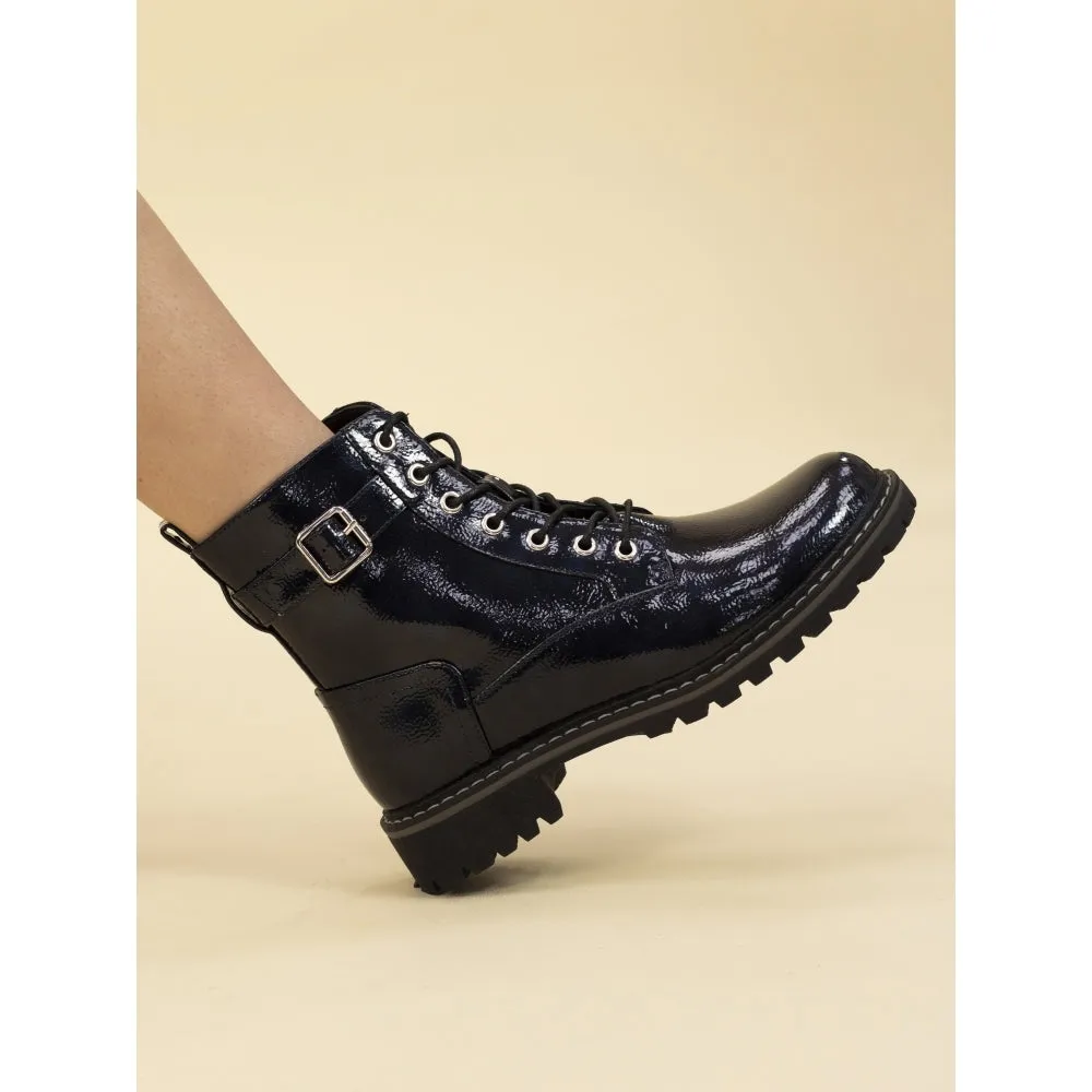 Lunar Parlour Navy Boot GLW030